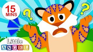 Fun Jungle Animals Songs Compilation  Have you Seen My Stripes  Jungle Animals by Little Angel [upl. by Resneps526]