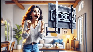 📺 USX MOUNT Full Motion TV Wall Mount  Best Full Articulating TV Mount 🔧 [upl. by Poliard70]