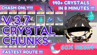 FASTEST Crystal Chunk Farming Route 140 Chunks in 8min  Genshin Impact Guide Ver 37 [upl. by Attekal]