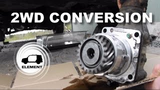 Honda Element 2WD conversion from 4WD [upl. by Ille777]