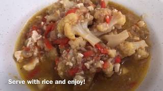 Cauliflower with Minced Chicken amp Tofu Recipe by My First Skool at Blk 2 Tanjong Pagar [upl. by Flowers]