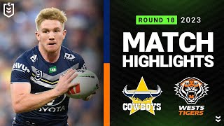 NRL 2023  North Queensland Cowboys v Wests Tigers  Match Highlights [upl. by Enamrej]