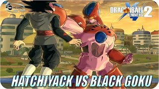 Hatchiyack VS Black Goku  Dragon Ball Xenoverse 2 mod [upl. by Nyrok10]