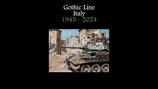 Gothic Line Italy 19452024 thenandnow ww2 history pictures military [upl. by Emylee]