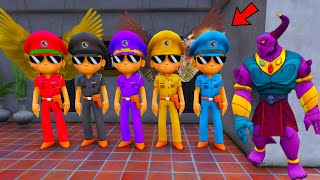 GTA5  Kaal Playing Hide and Seek With Colourful Little Singham  Little Singham Cartoon [upl. by Gassman]