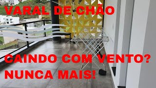 O seu varal de chão fica caindo com o vento Seus problemas ACABARAM [upl. by Chrystal]