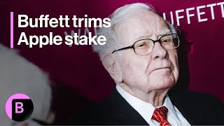 Warren Buffetts Berkshire Hathaway Cuts Apple Stake by Almost Half [upl. by Dwain526]