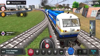 Twin WDP4D Pulling Mahamana Express  Indian Train Simulator Game Android Gameplay  Train Wala Game [upl. by Ehctav872]