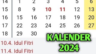 kalender 2024 [upl. by Sylera]