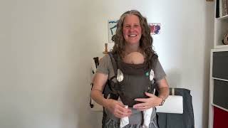 How to use the Infantino Flip 4 in 1 Convertible Baby Carrier with your newborn [upl. by Glenine]