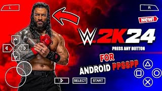 wwe 2k24 ppsspp How to download 2k24 ppsspp mode wwe 2k24 ppsspp Cody Rhodes vs uso match gameplay [upl. by Aisyram835]