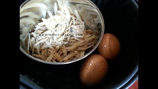 CARA GORENG IKAN BILIS DAN quotREBUSquot TELUR DALAM AIR FRYER [upl. by Haela626]