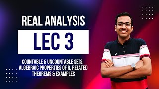 Countable amp Uncountable Sets Algebraic Properties of R Real Analysis  IUG  Lecture 3 [upl. by Scharff871]