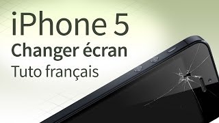 Tutoriel iPhone 5 changer écran LCD  vitre LCD démontage  rémontage français [upl. by Yona]