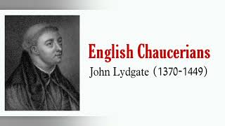 John Lydgate  English Chaucerian for UGC NTA NETJRF in English Literature [upl. by Yddet763]