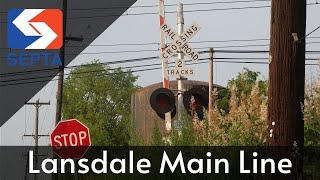 All Railroad Crossings of the SEPTA Lansdale Doylestown Main Line [upl. by Aylatan]