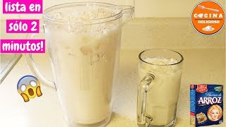 😲Agua de Horchata con Harina de Arroz 😲 en sólo 2 Minutos Riquísima [upl. by Veno]