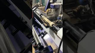 Four function automatic CNC woodworking lathe can process complex wooden table legs in one go cnc [upl. by Lrak]