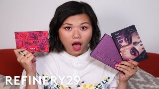 Huda Beauty Natasha Denona amp ColourPop Eyeshadow Palettes TESTED  Beauty With Mi  Refinery29 [upl. by Kecaj]