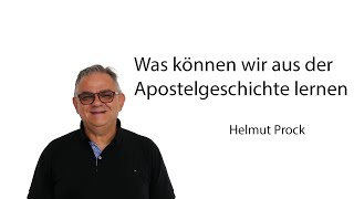 Gottesdienst vom 14August  Predigt Helmut Brock  Was wir aus der Apostelgeschichte lernen [upl. by Arnuad87]