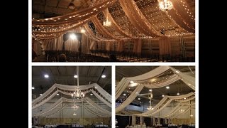 Ceiling Draping for Wedding 92515 [upl. by Vassili799]