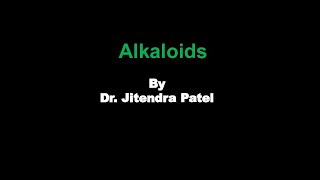 Alkaloids alkaloids secondarymetabolites [upl. by Lachance]