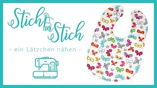 Lätzchen für Baby selbst nähen  Anfänger [upl. by Eillas]