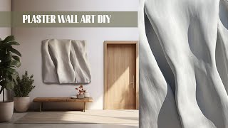 LARGE PLASTER WALL ART DIY tutorial  DIY Plaster Art [upl. by Naloc]