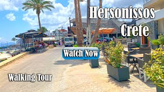 A Mesmerizing Walking Tour of Hersonissos Crete  City Driver Tours [upl. by Gradey]