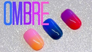 How To Ombre With Gel Polish  Ombre Nail Art Tutorial [upl. by Illom270]