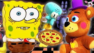 SPONGEBOB GOES TO THE FIVE NIGHTS AT FREDDYS MOVIE [upl. by Asela]