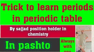 Trick to learn periods in periodic table in pashto [upl. by Tait]