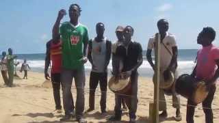 Zouglou music in GrandBassam Cote dIvoire [upl. by Nirehtac831]