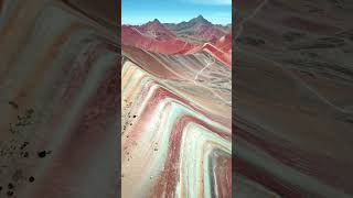 Rainbow Mountain Drone cusco hikingroute [upl. by Ineslta]