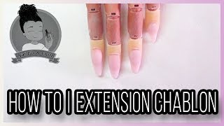 How to  Extension au chablon  Effet Naturel [upl. by Edris276]