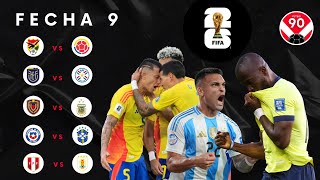 ANÁLISIS Y PRONÓSTICOS FECHA 9 💥💣 Eliminatorias Sudamericanas 2026 [upl. by Adahs690]