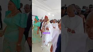 Arrival of imperial majesty Ooni ENITAN BABATUNDE OGUNWUSI OJAJA II AND OLORI TOBI IN AKURE [upl. by Dorris675]