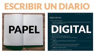 Cómo escribir un DIARIO en PAPEL O DIGITAL [upl. by Pentheas]