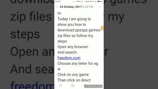 How to download ppsspp games zip files [upl. by Kiker649]