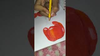 Lets make relastic red capsicum 🫑🫑shikhaartdrawing 🫑 [upl. by Sikleb]