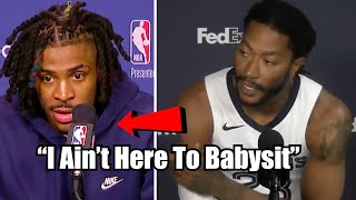 Derrick Rose MESSAGE TO Ja Morant quotIm Not Here To Babysitquot [upl. by Cleave210]