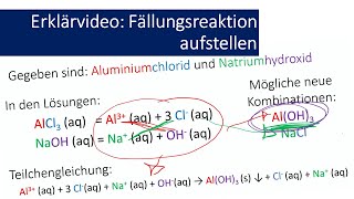 Erklärvideo Fällungsreaktion aufstellen [upl. by Soane147]