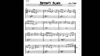 Bessies Blues Play along  Backing track C key score violinguitarpiano [upl. by Llerol]