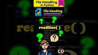 readline  function in Python  Python Short Series Ep 143 python programming coding [upl. by Arymas235]