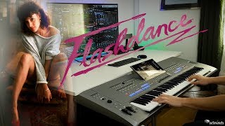 Flashdance What A Feeling by Irene Cara on Yamaha Tyros 5 [upl. by Miharbi136]