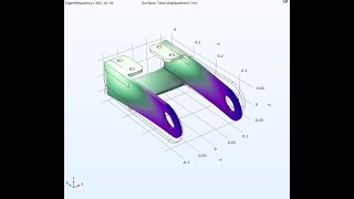 SOLIDWORKS BRACKET EIGENFREQUENCY ANALYSIS USING COMSOLMULTIPHYSICS [upl. by Proulx]