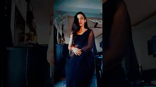 My fans Favourite BLACK SAREE nga😇🖤 எப்டி இருக்குDr Jenisha Sharon Jha blacksaree shortsvideo [upl. by Ahsenhoj]