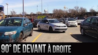 Stationnement 90 degrés de devant  À droite [upl. by Nyllij]