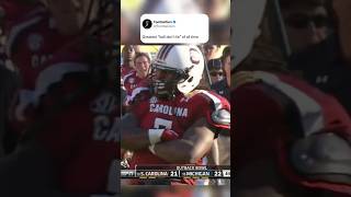 This Jadeveon Clowney hit is an alltime CFB moment 😤 [upl. by Lessur]