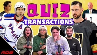 QUIZ RDS  Connaistu tes transactions LNH [upl. by Jackquelin]